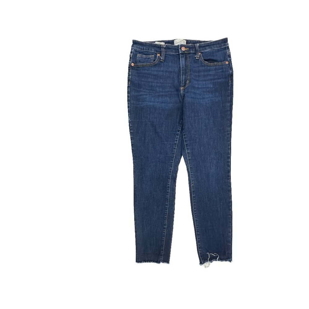 Universal Threadâ High Rise Skinny Raw Hem Women's size 12 Dark Blue Denim Jeans